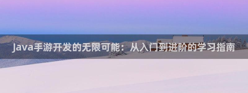 巅峰国际登录：Java手游开发的无限可能：从入门到进阶的学习